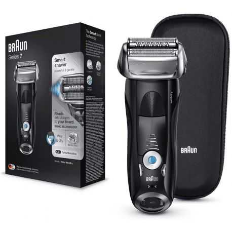 BRAUN SHAVER 7842S BLK SILV BOX EURO